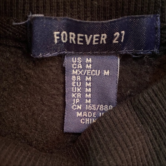 Black F21 Sweatshirt - Picture 2 of 2